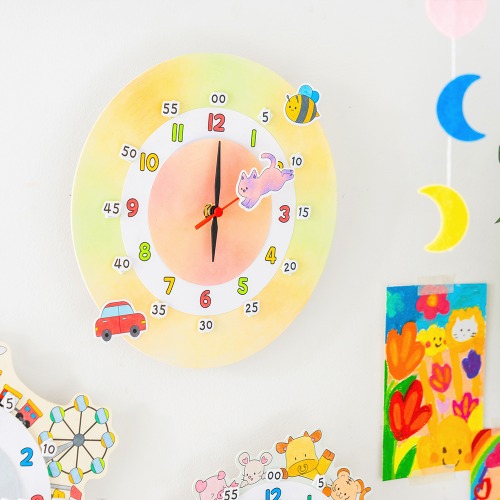 놀이학교 종이벽시계만들기 초등만들기 엄마표미술