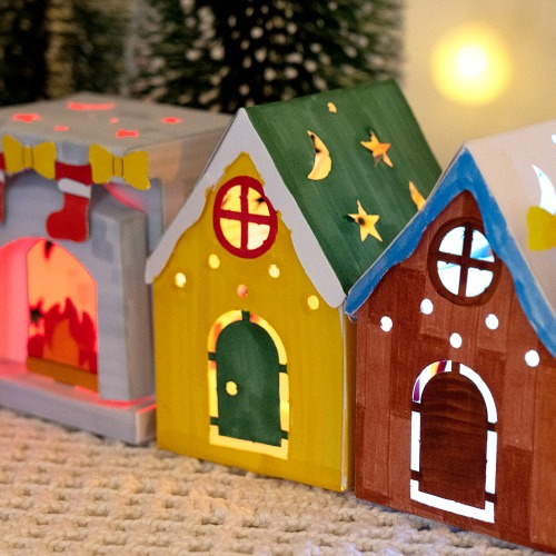 크리스마스만들기 색칠무드등 미술놀이키트 만들기재료 만들기장난감
